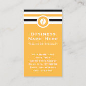 Carte De Visite Café chic rayé (Dos)