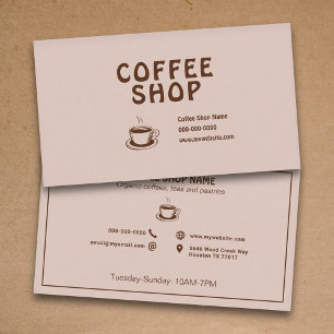 Carte De Visite Café & Coupe