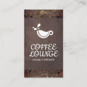 Carte De Visite Café | Coupe de café et haricots (Devant)