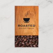 Carte De Visite Café | Coupe de Java | Haricots à café (Devant)