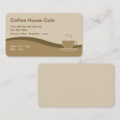 Carte De Visite Café de café (Devant / Derrière)