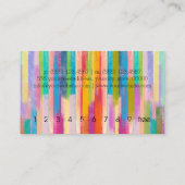 Carte De Visite Café de fidélité couleur aquarelle (Dos)