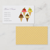 Carte De Visite Café de glace (Devant / Derrière)