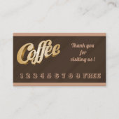 Carte De Visite Café de luxe moderne en marbre au chocolat gratuit (Devant)