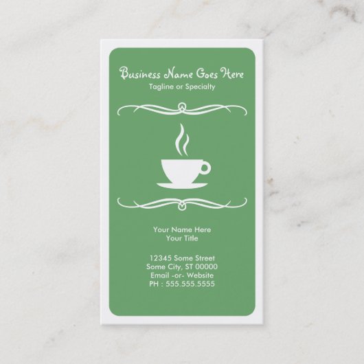 Carte De Visite café de mod (Devant)
