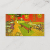 Carte De Visite Café de nuit par Vincent van Gogh (Dos)
