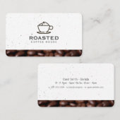 Carte De Visite Café de spécialité / Fèves de café / Speckled (Devant / Derrière)