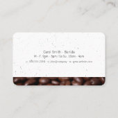 Carte De Visite Café de spécialité / Fèves de café / Speckled (Dos)