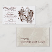 Carte De Visite Café et amour (Devant / Derrière)