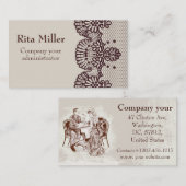 Carte De Visite café et amour (Devant / Derrière)