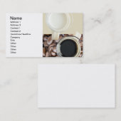 Carte De Visite Café et crème (Devant / Derrière)