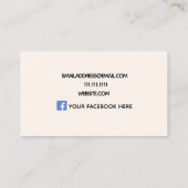 Carte De Visite Café et Croissant Café (Dos)