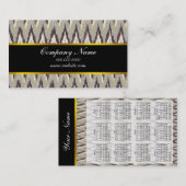 Carte De Visite Café et Sage iKat ZigZag Motif (Devant / Derrière)