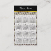 Carte De Visite Café et Sage iKat ZigZag Motif (Dos)