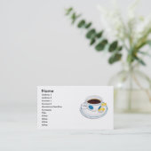 Carte De Visite Café express avec le citron (Debout devant)