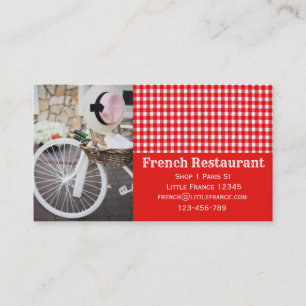 Carte De Visite Café français Restauration pâtisserie