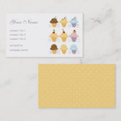 Carte De Visite Café glacé (Devant / Derrière)