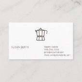 Carte De Visite Café | Haricots à café (Dos)