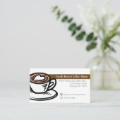 Carte De Visite Café local (Debout devant)