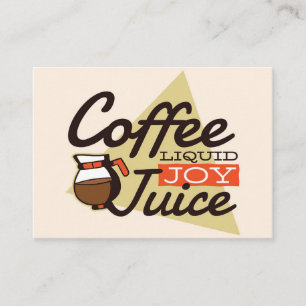 Carte De Visite Café Lover Café est Liquide Joy