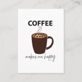 Carte De Visite Café Me Rend Heureux Café (Devant)