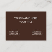 Carte De Visite Café Me Rend Heureux Café (Dos)