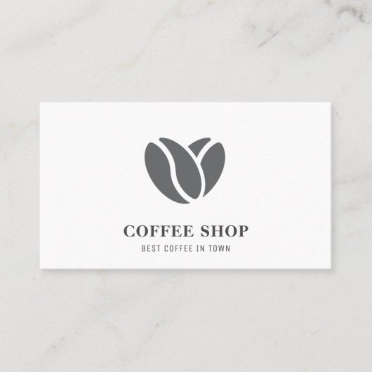 Carte De Visite Café moderne Black Professional (Devant)