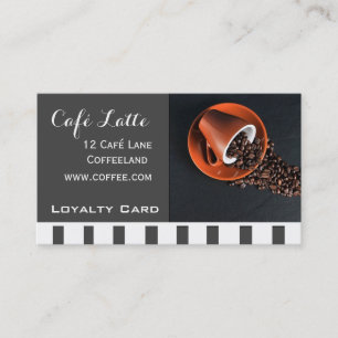 Carte De Visite Café moderne Loyauté Card pour le café