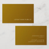 Carte De Visite Café moderne professionnel Pearl Finish Luxe (Devant / Derrière)