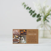 Carte De Visite Café-pâtisserie moderne de gâteau de dessert boula (Debout devant)