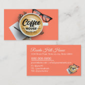 Carte De Visite Café personnalisé (Devant / Derrière)