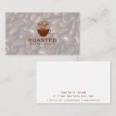 Carte De Visite Café Pot Café Fèves | Barista (Devant / Derrière)