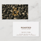 Carte De Visite Café Pot Café Fèves | Barista (Devant / Derrière)