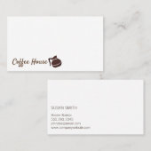 Carte De Visite Café | Pot de café (Devant / Derrière)