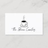 Carte De Visite Café professionnel minimaliste (Devant)