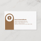 Carte De Visite Café professionnel moderne (Dos)