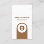 Carte De Visite Café professionnel moderne (Dos)