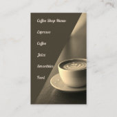 Carte De Visite Café-restaurant (Dos)