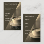 Carte De Visite Café-restaurant (Devant / Derrière)