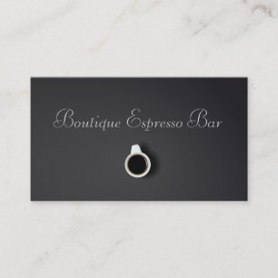 Carte De Visite Café-restaurant gris de barre de café express -