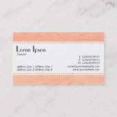 Carte De Visite Café Retro (Calcaire) - Bois (Dos)