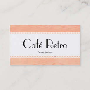 Carte De Visite Café Retro (Calcaire) - Bois
