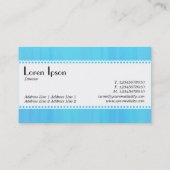 Carte De Visite Café Retro (Calcaire) - Texture peinte en bleu (Dos)