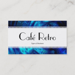 Carte De Visite Café Retro (Scalloped) - Bain Romain