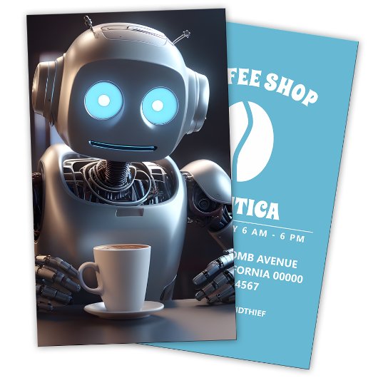 Carte De Visite café robot