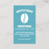 Carte De Visite café robot (Dos)