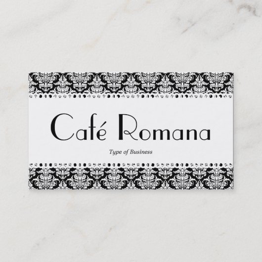 Carte De Visite Café Romana (Calcaire) (Devant)