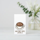 Carte De Visite Café Seattle Latte Café Café Café Barista Cup (Debout devant)