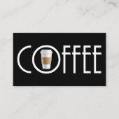 Carte De Visite Café simple et moderne (Devant)