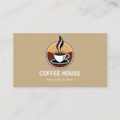 Carte de visite café simple moderne (Devant)